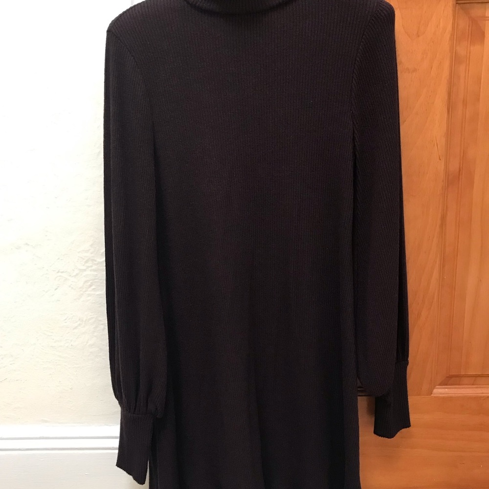 Express sweater dress deep burgundy color